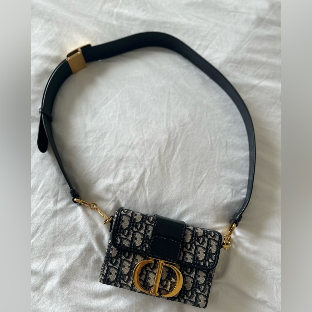 Dior Black and Gold Belt Bag